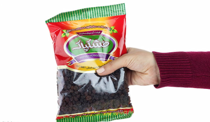 کشمش پلویی خشکپاک با بسته بندی استاندارد و ماندگاری مطلوب